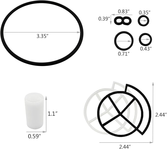 7238468 Water Softener High Flow Valve Seal Kit - Image 6