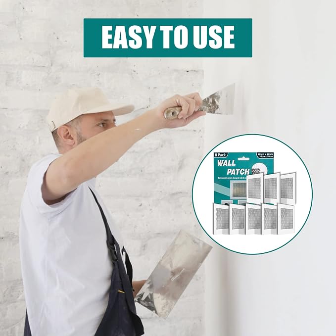 8Pcs 4 Inch Drywall Patch, Wall Repair Patches Wall Hole Repair Patch | Wall - Image 5