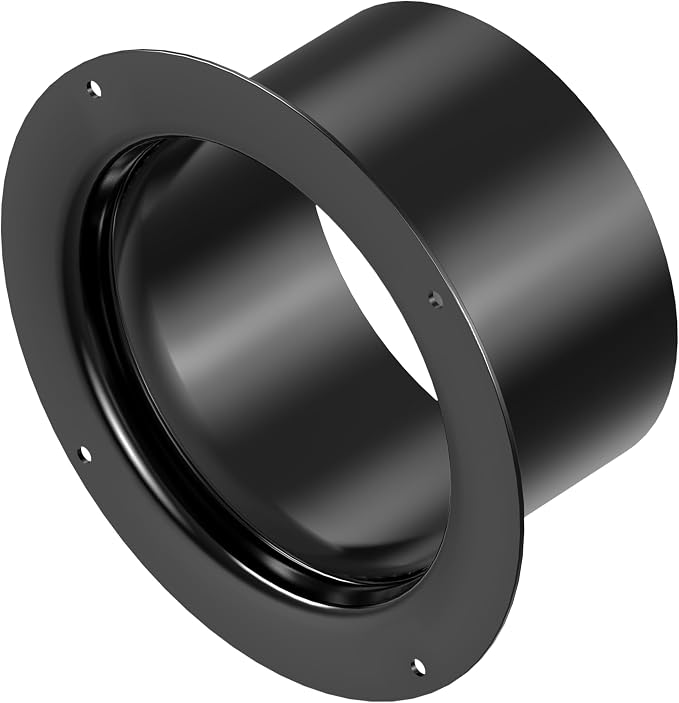 4 Inch Duct Connector, HG Power 100mm Plastic Straight Pipe Flange by HGPOWER