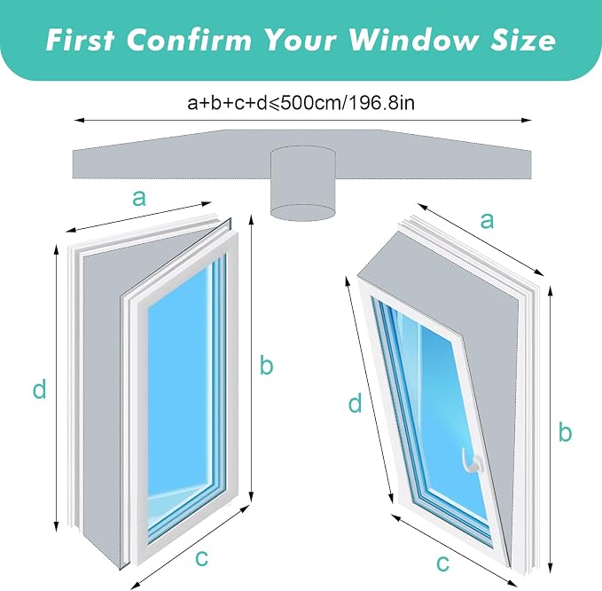 Fohil 500CM Portable AC Window Seal Kit, Window Vent Seal Kit - Image 3
