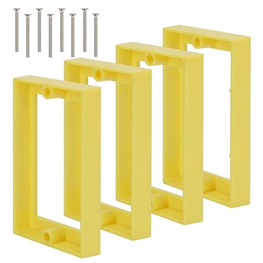 Single Gang Receptacle Outlet Box Extenders 1/2" by XGGYA