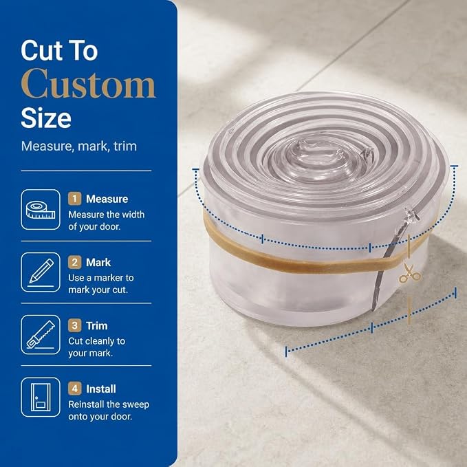 Prime-Line M 6211 Shower Door Bottom Sweep, 36 In. x 1 In. Strip, Vinyl - Image 2