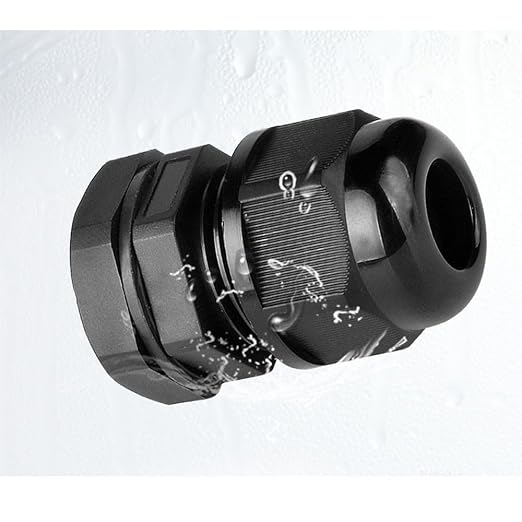 10 Pack 3/8"-10 NPT Cable Gland Waterproof IP68 Nylon Cable Pass Through Cord - Image 5