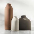 Enra Ceramic Vase Set of 3, Modern Minimalist Vases by Enra