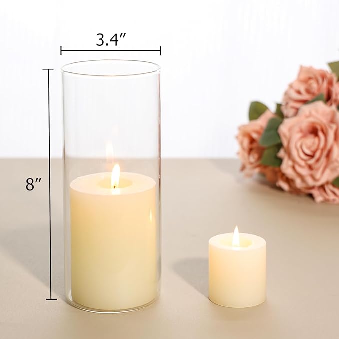 SUPMIND 8inch Glass Cylinder Vases - Image 6
