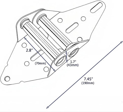 #2 Garage Door Hinges - Image 2