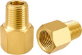 SDTC Tech 2-Pack Brass Pipe Fitting 1/8" NPT Male Thread to 1/8" NPT Female by SDTCTech