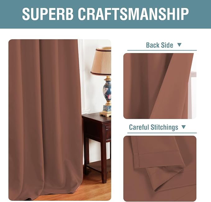 H.VERSAILTEX Blackout Curtain for Bedroom Thermal Insulated Window Treatment - Image 3