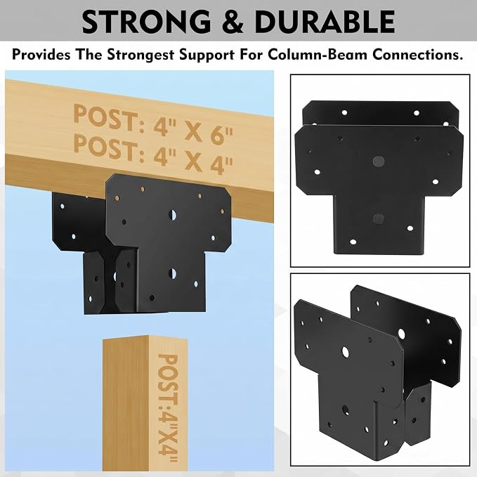 Yaocom 8 Sets T Shaped Post Bracket - Image 4