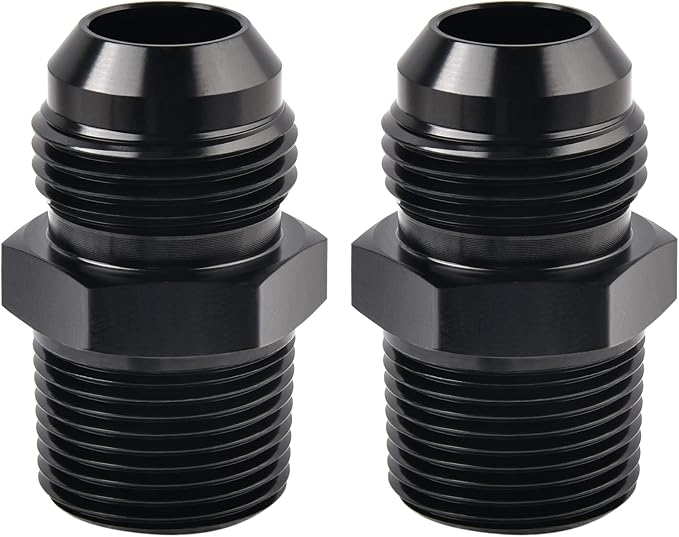 EVIL ENERGY 12AN Male Flare to 1/2" NPT Pipe Fitting Adapter Aluminum Straight by EVILENERGY