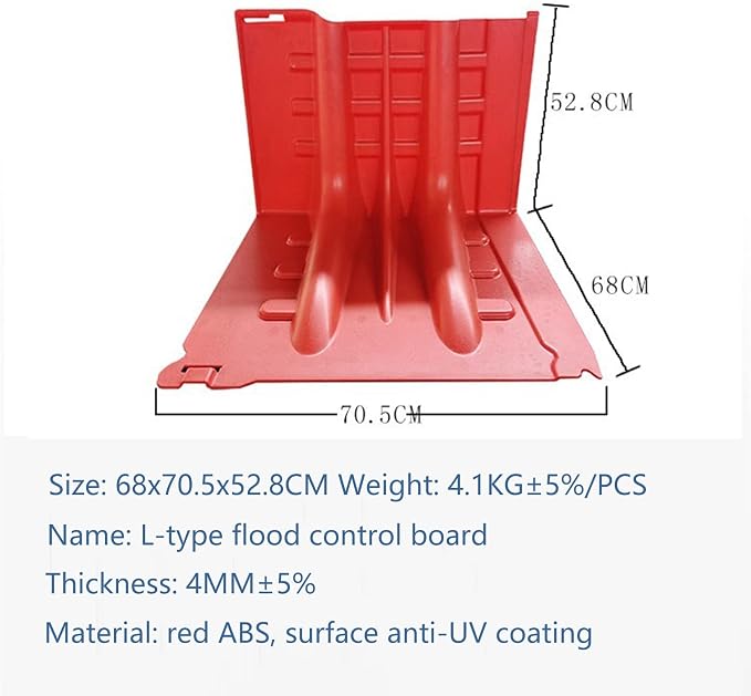 Garage Flood Barrier, Dam Sealer ABS Heavy Duty Damit Water Curb Decreases - Image 7