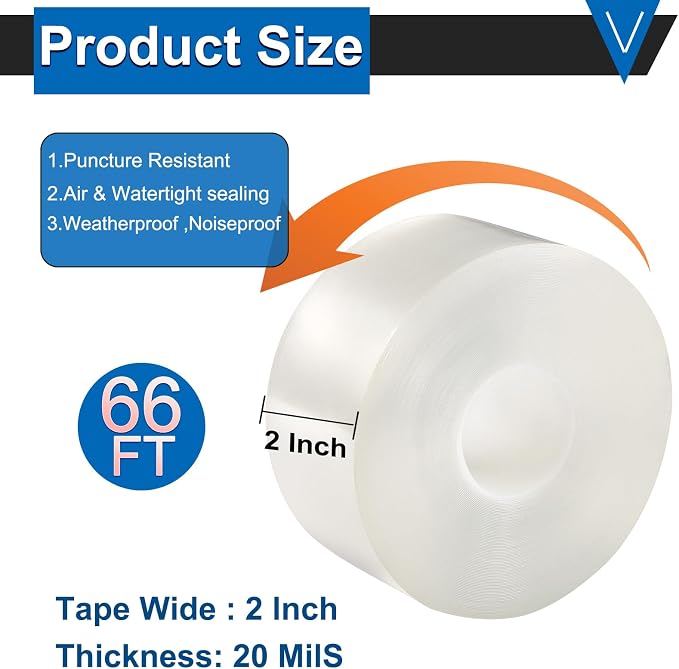 Window Insulation Tape for Winter Heavy Duty Weather Stripping Sealing Film - Image 2