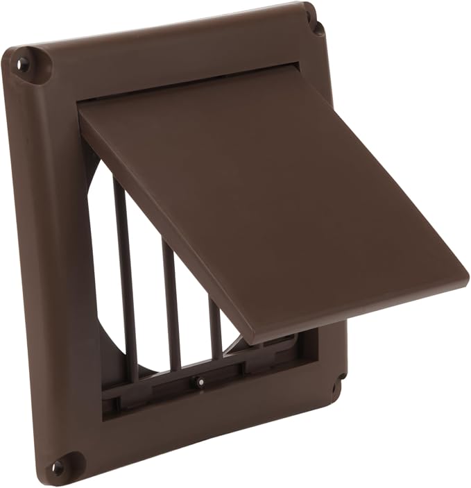 EverSafe 4" Dryer Vent Cover for Exterior Wall Vent Hood Outlet, Auto Airflow by Unknown