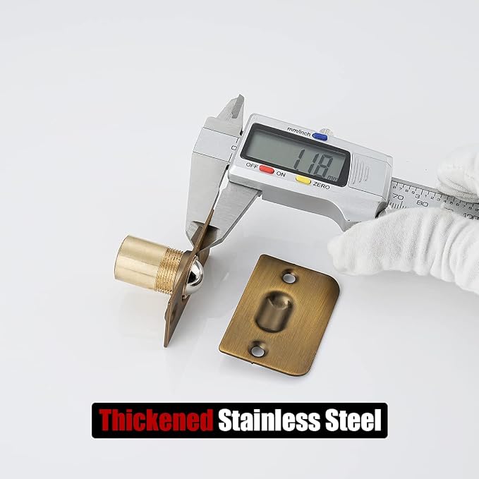 JQK Closet Ball Catch Door Hardware, Stainless Steel Catch Adjustable - Image 5