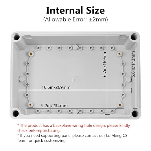 IP67 Waterproof Junction Box ABS Plastic Project Box Dustproof Electrical Box - Image 3
