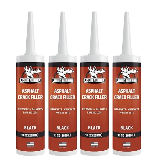 Liquid Rubber Self-Leveling Asphalt Driveway Crack Filler, Parking Lot & by LiquidRubber