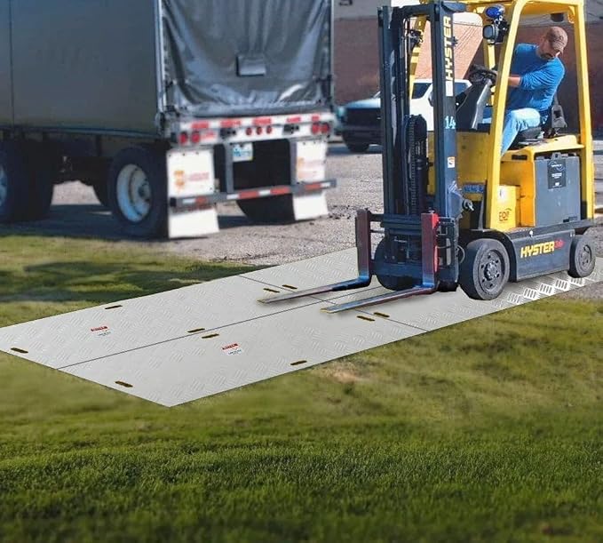 5 Pk 4' x 8' White Ground Protection Mats - Image 8