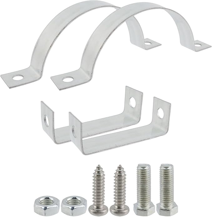 Dnyta 2 Pcs 6 Inch Vent Wall Strap, Gas Vent Pipe Strap, Tube Clamps | Chimney - Image 3