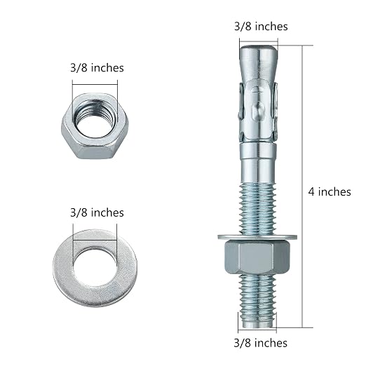 Wensilon 3/8x4" 30Pcs Inch Standard Fasteners - Image 2