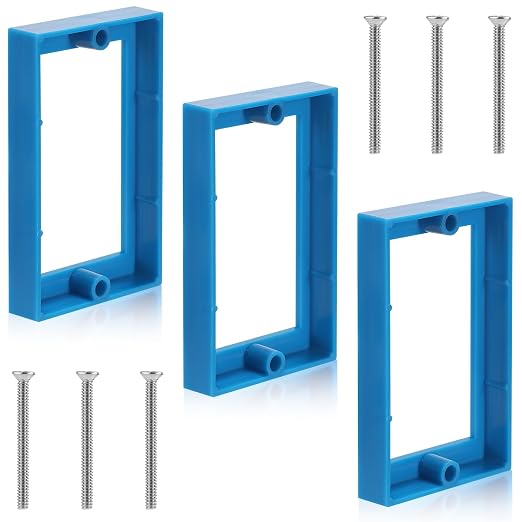 3pcs 1/2" Single Gang Receptacle Outlet Extenders by Unknown