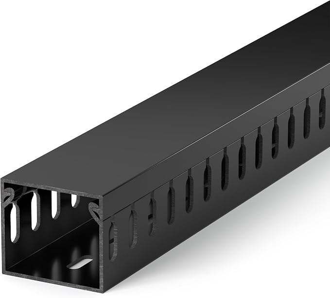 1.4"H x 1.6"W Cable Raceway, 12ft Under Desk Wire Management Channel, 4 Pack by ZhiYo