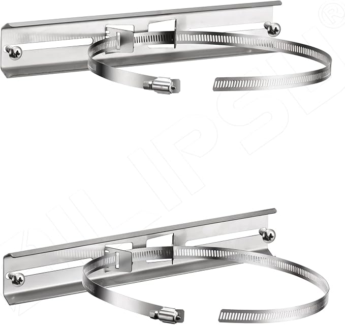 QILIPSU Pole Mounting Kits, 304 Stainless Steel 11.4" x 1.9" Brackets by QILIPSU