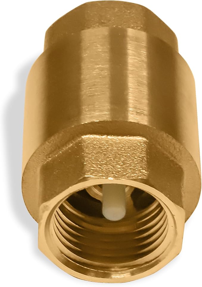 Brass One Way Check Valve 1/2 inch Backflow Preventer Female NPT Thread - Image 3