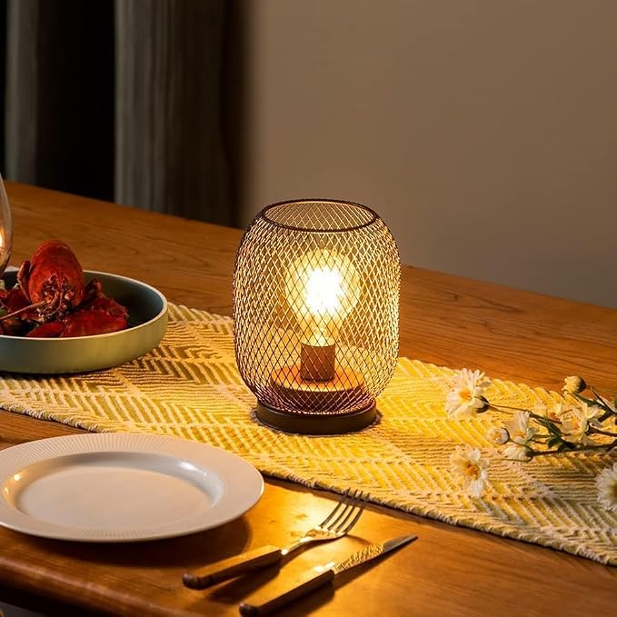 Set of 2 Battery Operated Lamp LED Table Lantern, Events - Image 5
