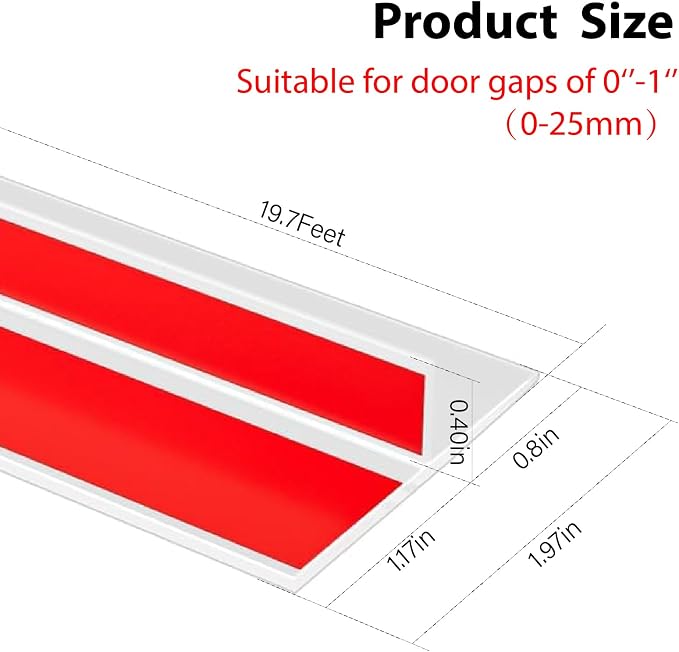 T-Shaped Door Draft Stopper，Silicone Weather Stripping Seal - Image 2