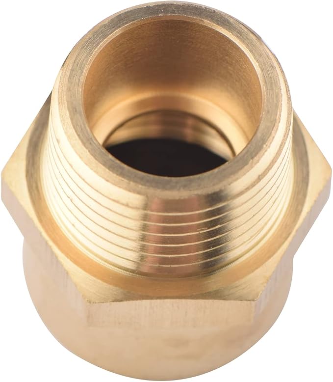 4 Pack G 1/2 Female Thread to US 1/2 NPT Male Thread Brass Pipe Fitting Adapter - Image 6