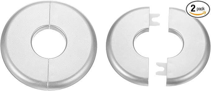 HARFINGTON 2pcs Wall Split Flange 26.5mm/1" Self-Adhesive Plumbing Cover Plates by HARFINGTON