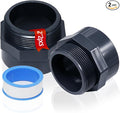 2PCS 2" Male Thread Grey Pvc Fittings 2 Way PVC Pipe Connector by tinoysian