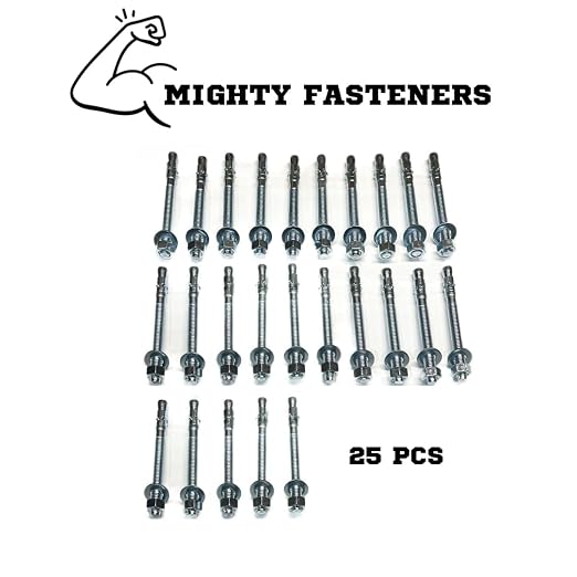 MIGHTY FASTENERS Zinc-Plated Steel Wedge Anchors, 1/2" X 5-1/2" - Image 3