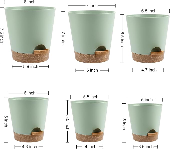 YNNICO Indoor Self Watering Planters - Image 4