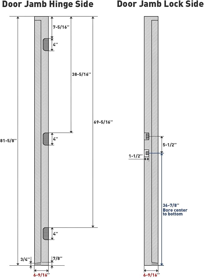 Pre-Drilled Vinyl Exterior Door Frame Kit - Image 3