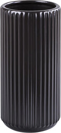 Black Ceramic Flower Vase for Pampas Grass, 8 inch Small Decorative Centerpiece by TIMEFOTO