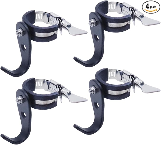 Stainless Steel Adjustable Single Tube Hook, Utility J Hooks, Heavy Duty by Chinflly