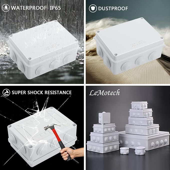 ABS Plastic Dustproof Waterproof IP65 Junction Box Universal Electrical Project - Image 8