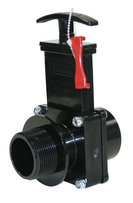 Valterra 7108X ABS Gate Valve, 1-1/2" FPT x MPT, w/ Gate Keeper by Valterra