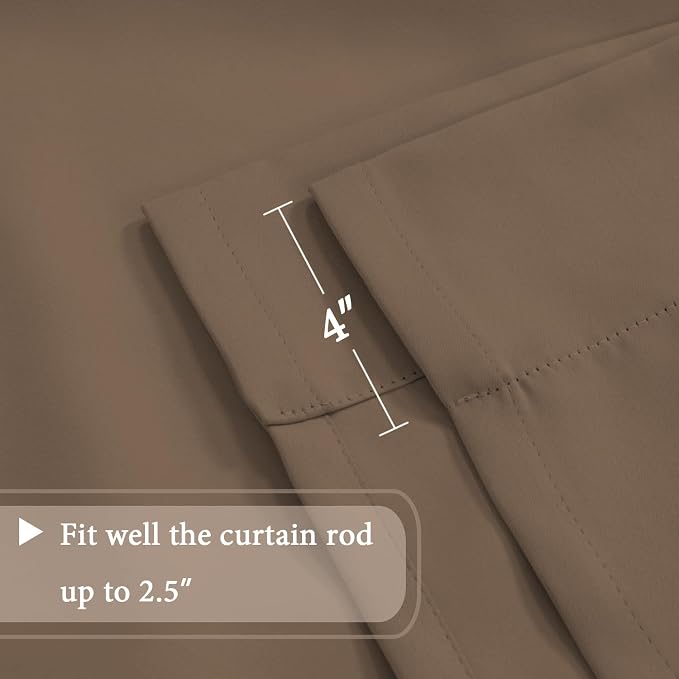 H.VERSAILTEX Blackout Tie Up Curtain Thermal Insulated Window Shade Light - Image 6