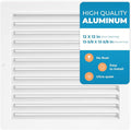 Rustproof 12x12 in Aluminum Vent Cover – Quiet Return Air Grille by Air360