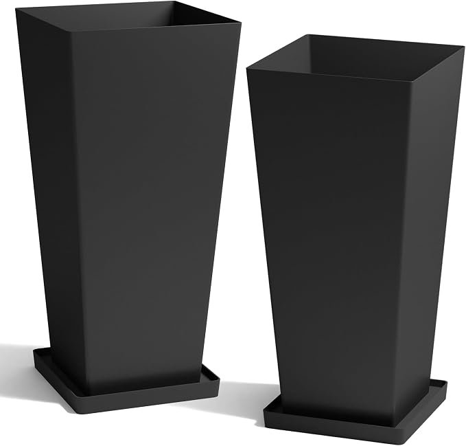 Worth Garden Large 28 in.Tall Planters Set of 2 by WORTH
