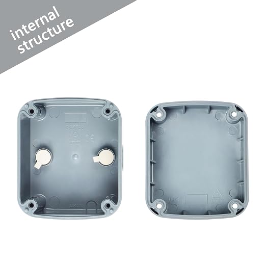 NineLeaf Small Outdoor Waterproof Electrical Junction Box, IP66 Project Box - Image 6