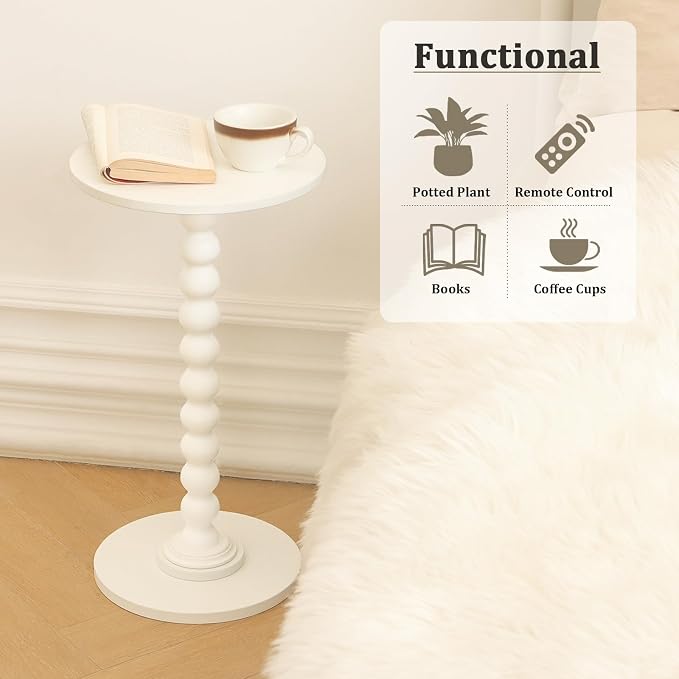 Fultyle Round Side Table, Small Drink Table - Image 6