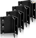 MIVIDE 4 Pack Offset Hinges Black Expandable Door Hinges, 3.5" Inch by MIVIDE