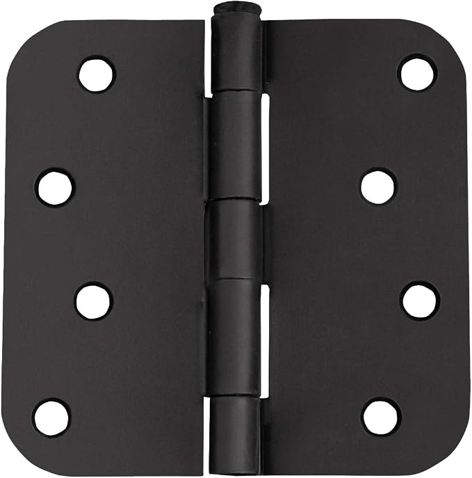 Design House Interior Door Hinge, Matte Black | 5/8" Radius, Traditional - Image 11