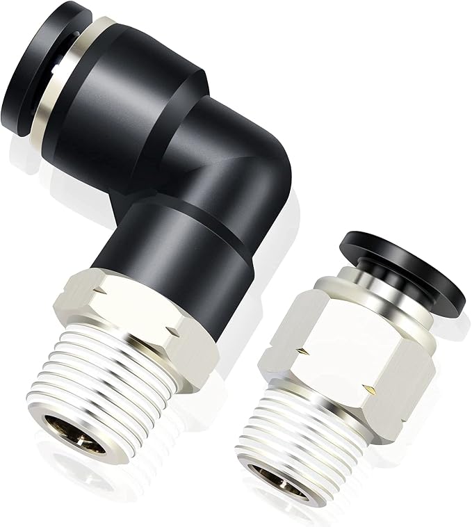 TAILONZ PNEUMATIC Elbow and Straight Combination 5/32 Inch Tube OD x 1/4 Inch - Image 8