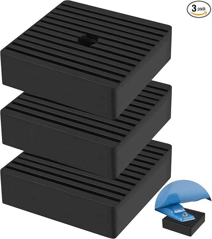 3 Pack Anti Vibration Pads for Washing Machine 4"x4"x1.2", Sound Isolation by phepetroll