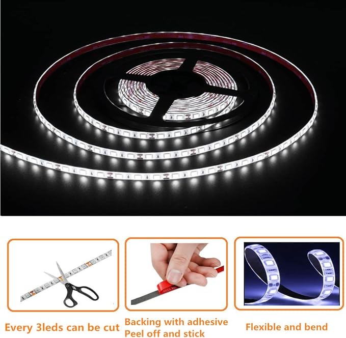 LED Boat Strip Lights, 32.8FT White Marine Pontoon Led Lights, Waterproof | - Image 4