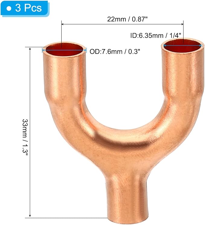 PATIKIL 1/4 Inch ID Copper Fitting - Image 2